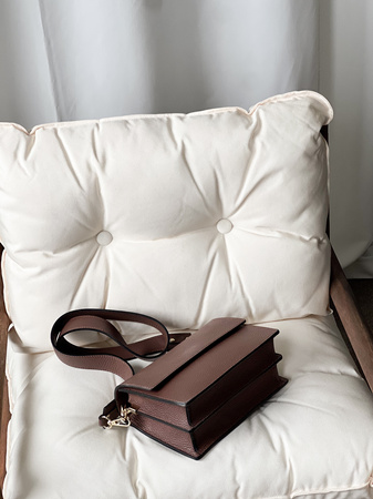 Torebka Adele Gładka Ciemny Brąz