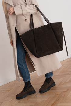 Halla Zamsz Czekoladowy Brąz