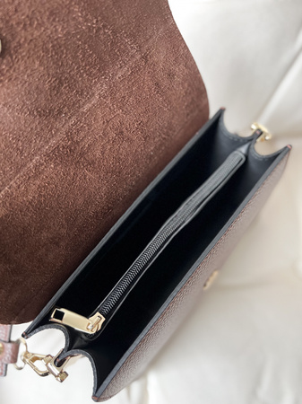 Torebka Adele Gładka Ciemny Brąz