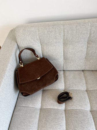 Torebka Lora Ciemny Brąz 