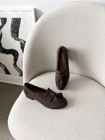 Buty Roma Czekoladowy Brąz ZAMSZ