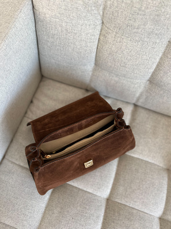 Torebka Lora Ciemny Brąz 