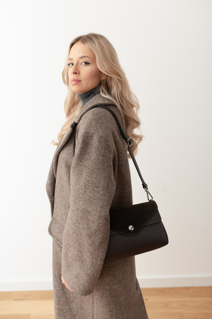 Torebka Valerie ZAMSZ Czekoladowy Brąz