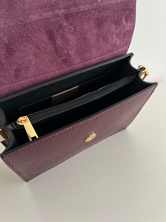 Torebka Adele Gładka Bordo 