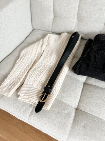 Pasek Skórzany Czarny