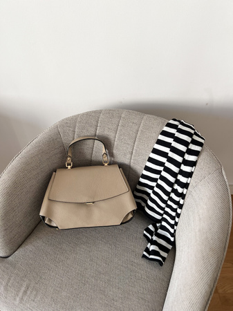 Torebka Lora Ciemny Beż Gładka 