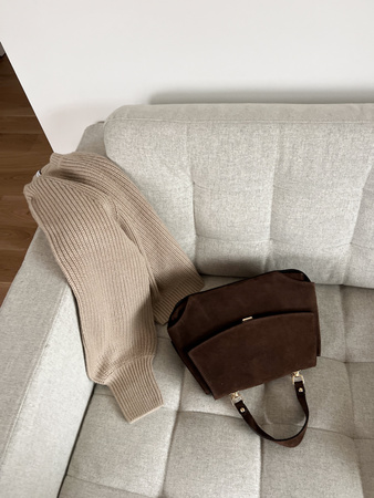 Torebka Lora Czekoladowy Brąz  