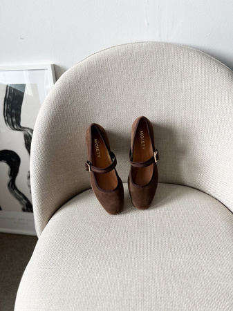 Buty Milano Zamsz Ciemny Brąz 