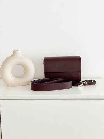 Torebka Adele Gładka Bordo 