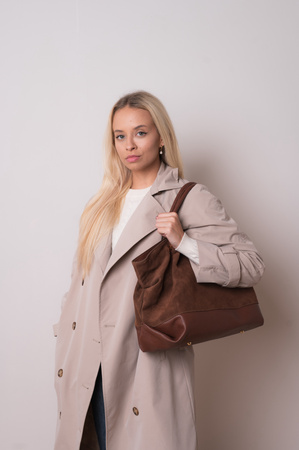 Torebka Klara Ciemny Brąz