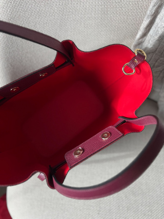 Torebka Victoria Zamsz Bordo