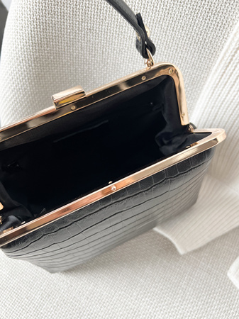 Torebka Edith Croco Czarna 