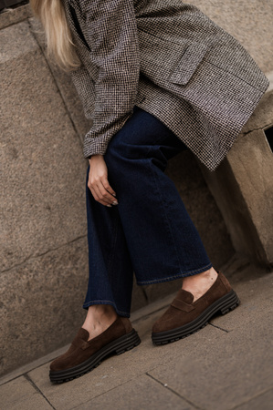 Buty Verona Ciemny Brąz ZAMSZ