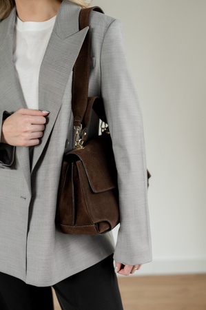 Torebka Lora Czekoladowy Brąz  