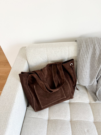 Torebka Annica Zamsz Ciemny Brąz