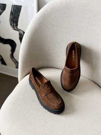 Buty Verona Ciemny Brąz ZAMSZ