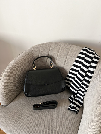 Torebka Lora Czarna Gładka