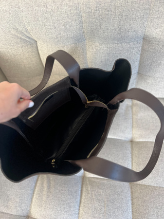 Halla MINI  Zamsz Czekoladowy Brąz