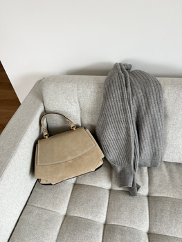 Torebka Lora Zamsz Beż