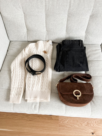 Torebka Big Lily Zamsz Ciemny Brąz