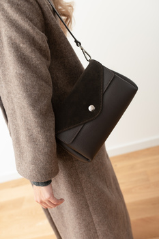 Torebka Valerie ZAMSZ Czekoladowy Brąz