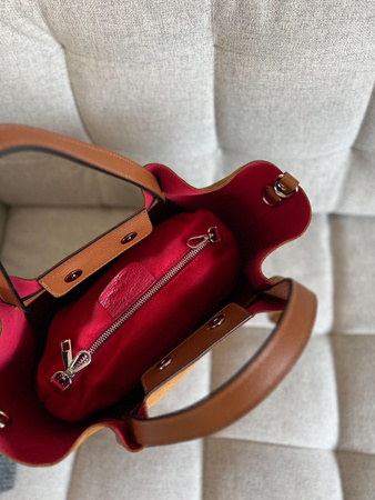 Torebka Victoria Zamsz Camel