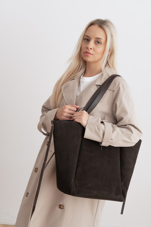 Halla Zamsz Czekoladowy Brąz