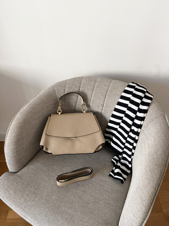 Torebka Lora Ciemny Beż Gładka 