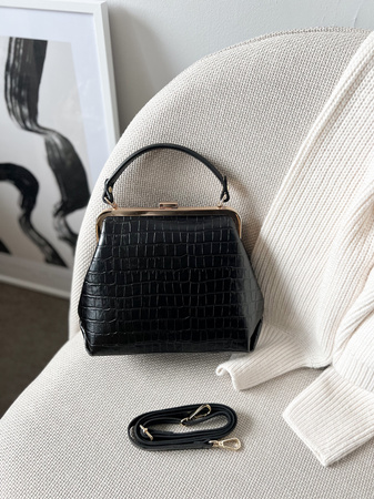 Torebka Edith Croco Czarna 